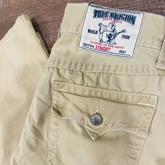 True Religion khaki Women Pants Tan Size 32 - Picture 3 of 6